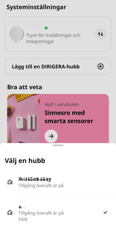 2 IKEA DIRIGERA hubbar
