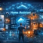 Bild som symboliserar Home Assistant som hjärna i mitt smarta hemsystem