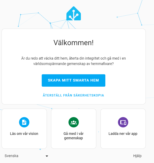 Home Assistant Installationsbild