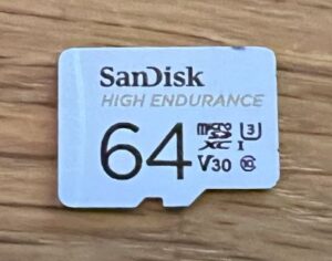 MicroSD kort