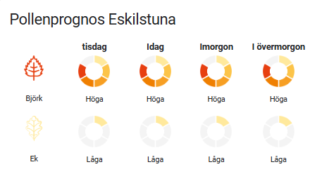 Pollen halter på Dashboard med Home Assistant