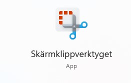 Windows 11 Skärmklippsverktyg