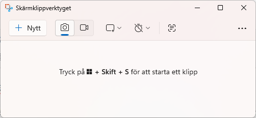 Bild på skärmklippverktyget i Windows 11