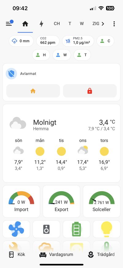 Bild på Home Assistant Companion appen