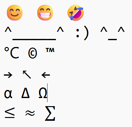 Emoji, Gifs och andra specialtecken i Windows