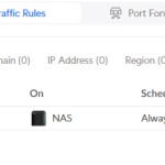 Blockerar NAS med Unifi traffic rules