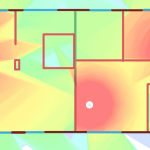 5GHz Wifi täckning floor plan