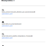 Saknade enheter i Home Assistant