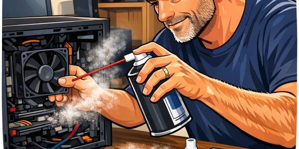 Bild som illustrerar hur jag städar datorn